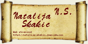 Natalija Skakić vizit kartica
